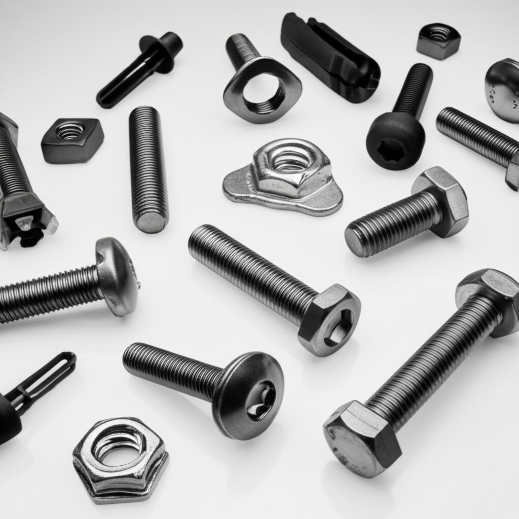 dacromet zinc flake coating on automotive fasteners shown as a thin uniform protective film