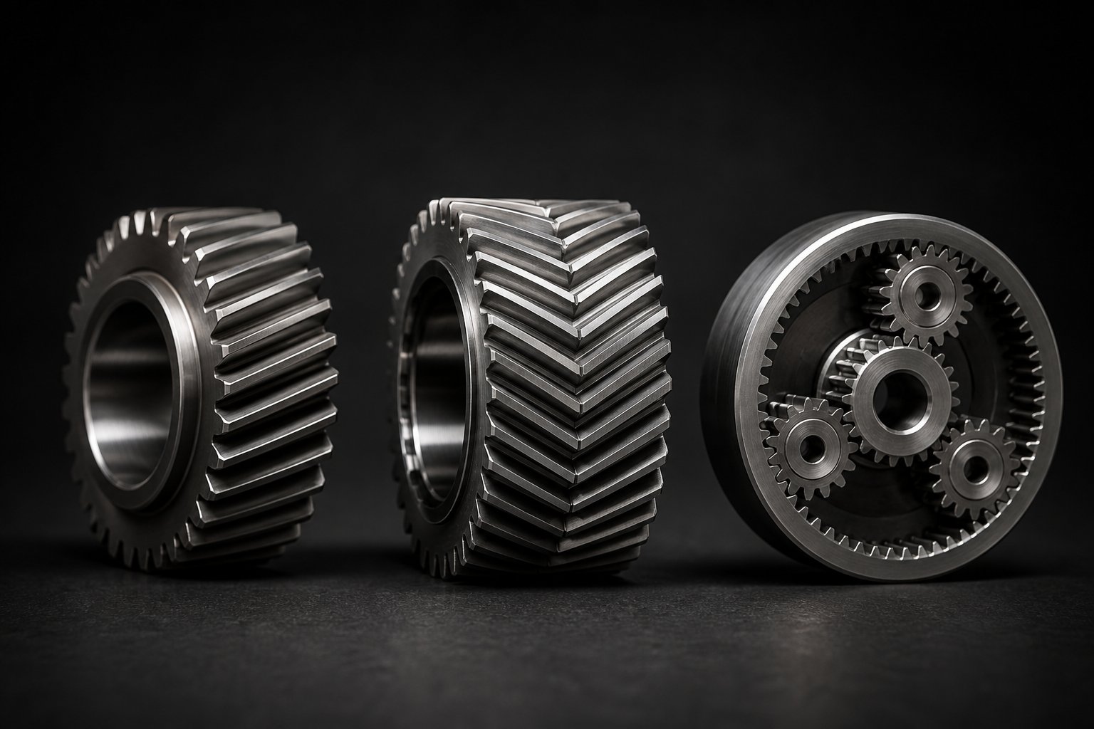 helical herringbone and planetary gear types commonly used in twin screw extruder gearbox design