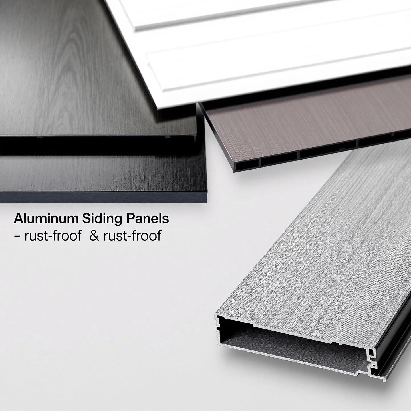 various aluminum siding profiles and finishes for versatile home design