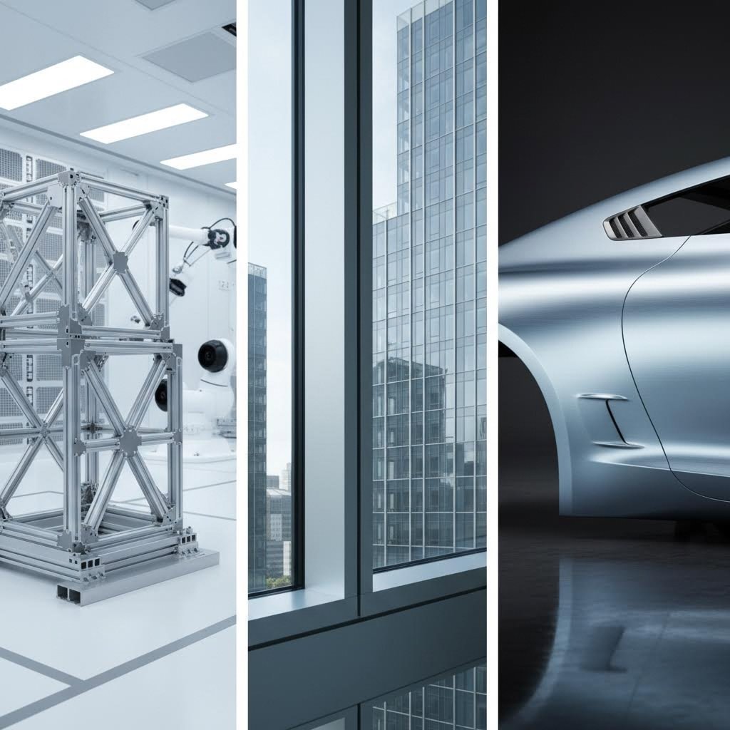 aerospace automotive and architectural sectors each require different tolerance specifications for aluminum extrusions