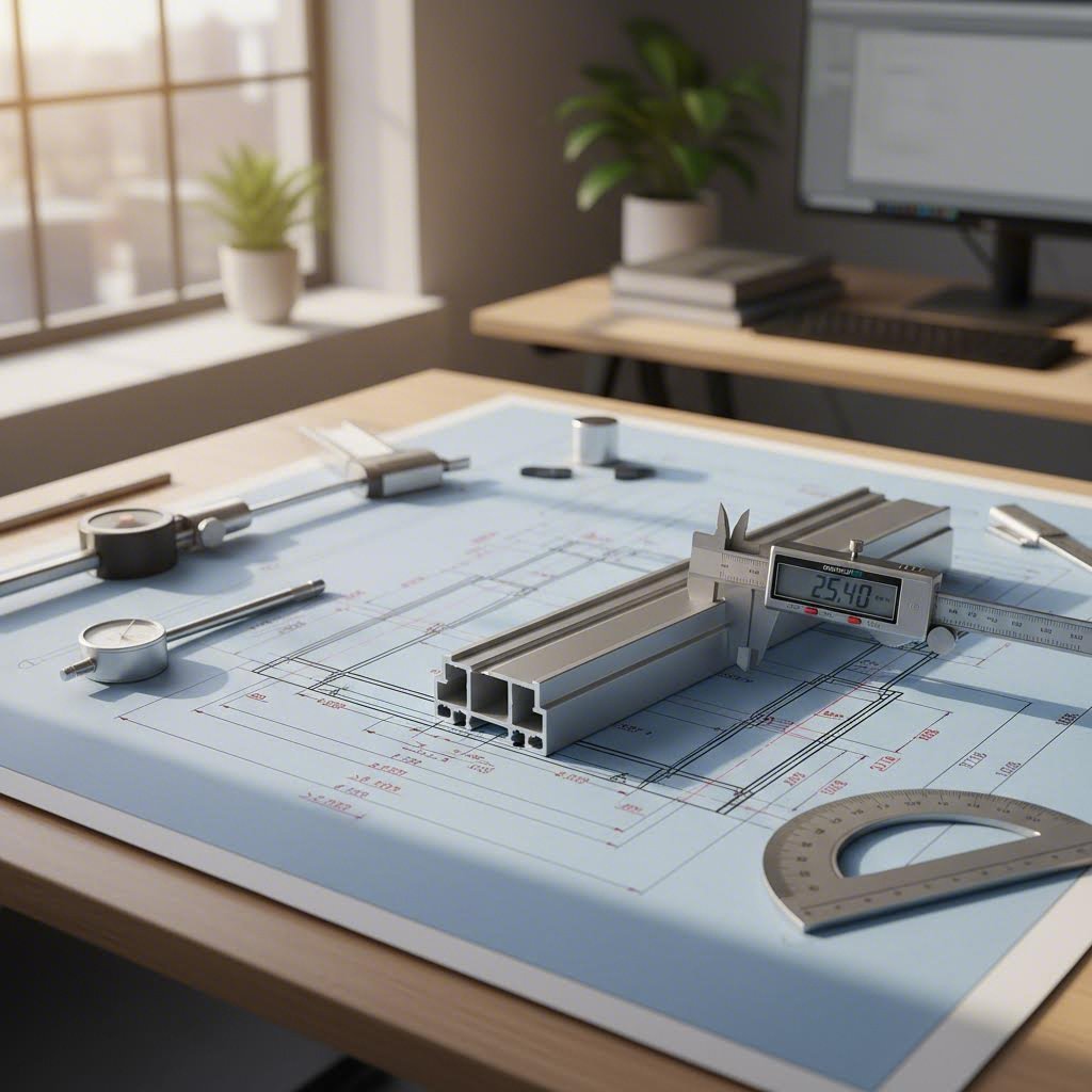 clear technical drawings with proper tolerance callouts ensure accurate communication with extrusion suppliers