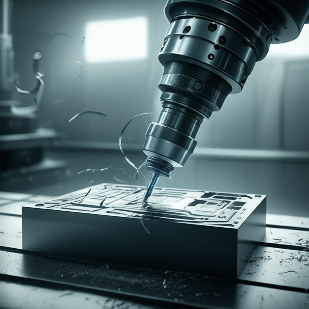 illustration of a robotic arm crafting a phone case symbolizing automation