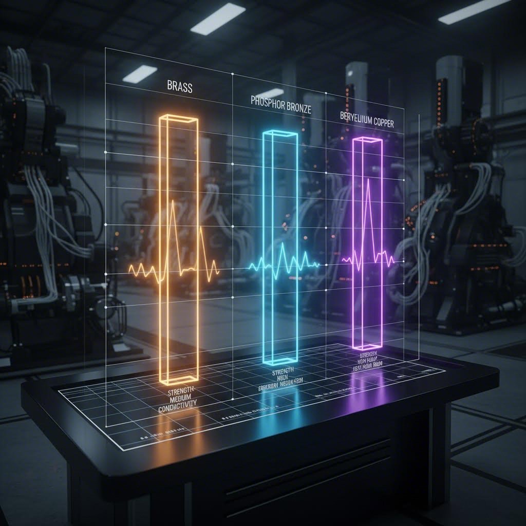 Comparison of copper alloy properties for automotive connector terminals