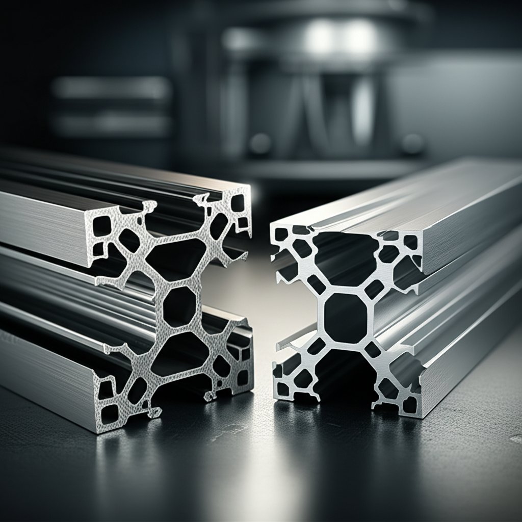 visual comparison of aluminum 6061 and 6063 profiles for structural and architectural applications
