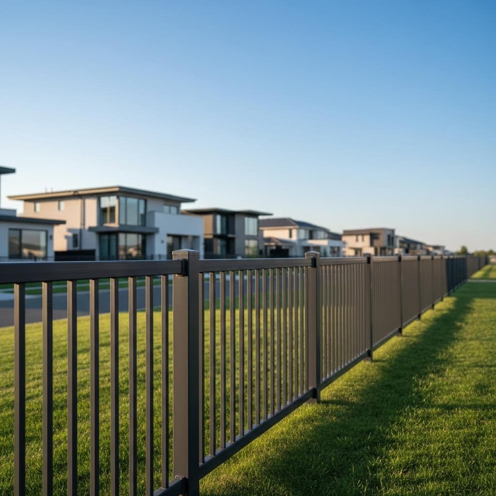 premium aluminum fence extrusions providing durable low maintenance property boundaries