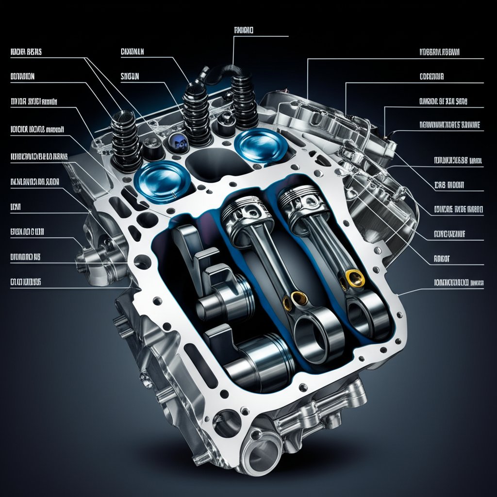 diagram showing different metals used in cnc machined automotive components
