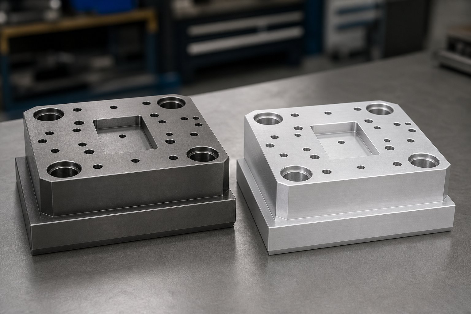 steel and aluminum die shoes form the structural foundation that all other stamping die components mount onto