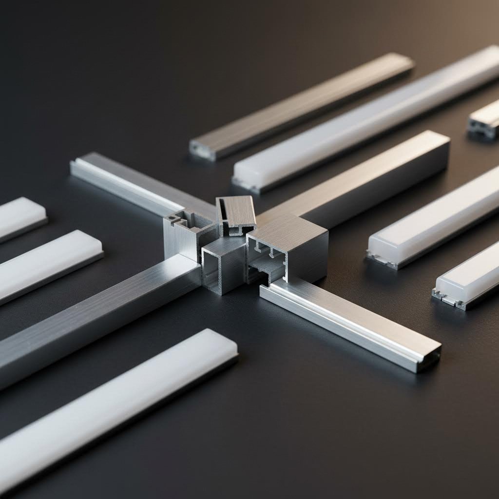 aluminum led extrusion profiles in various styles for professional lighting installations