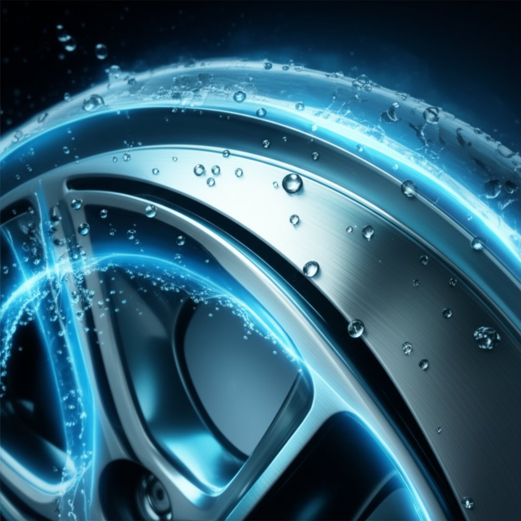 conceptual illustration of a protective shield guarding an aluminum surface from corrosive elements