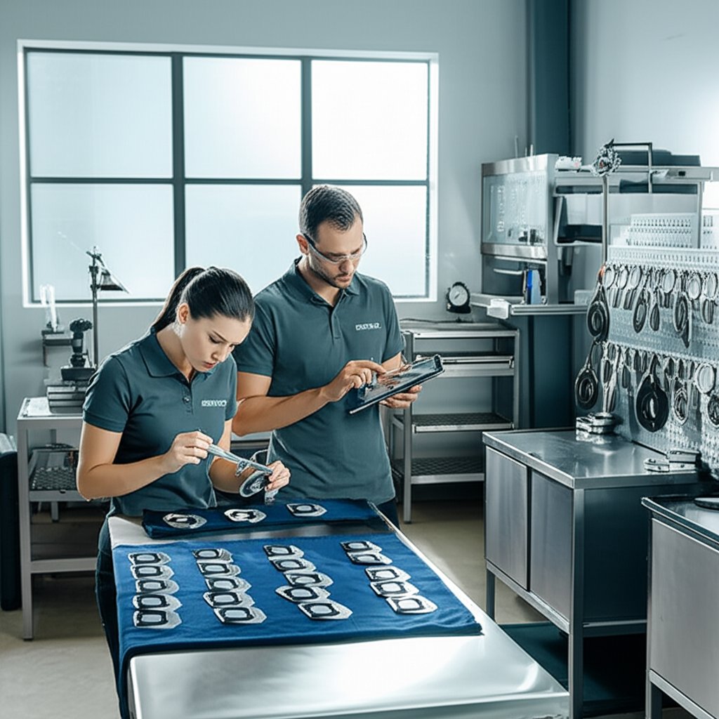 quality control and inspection in a metal stamping facility