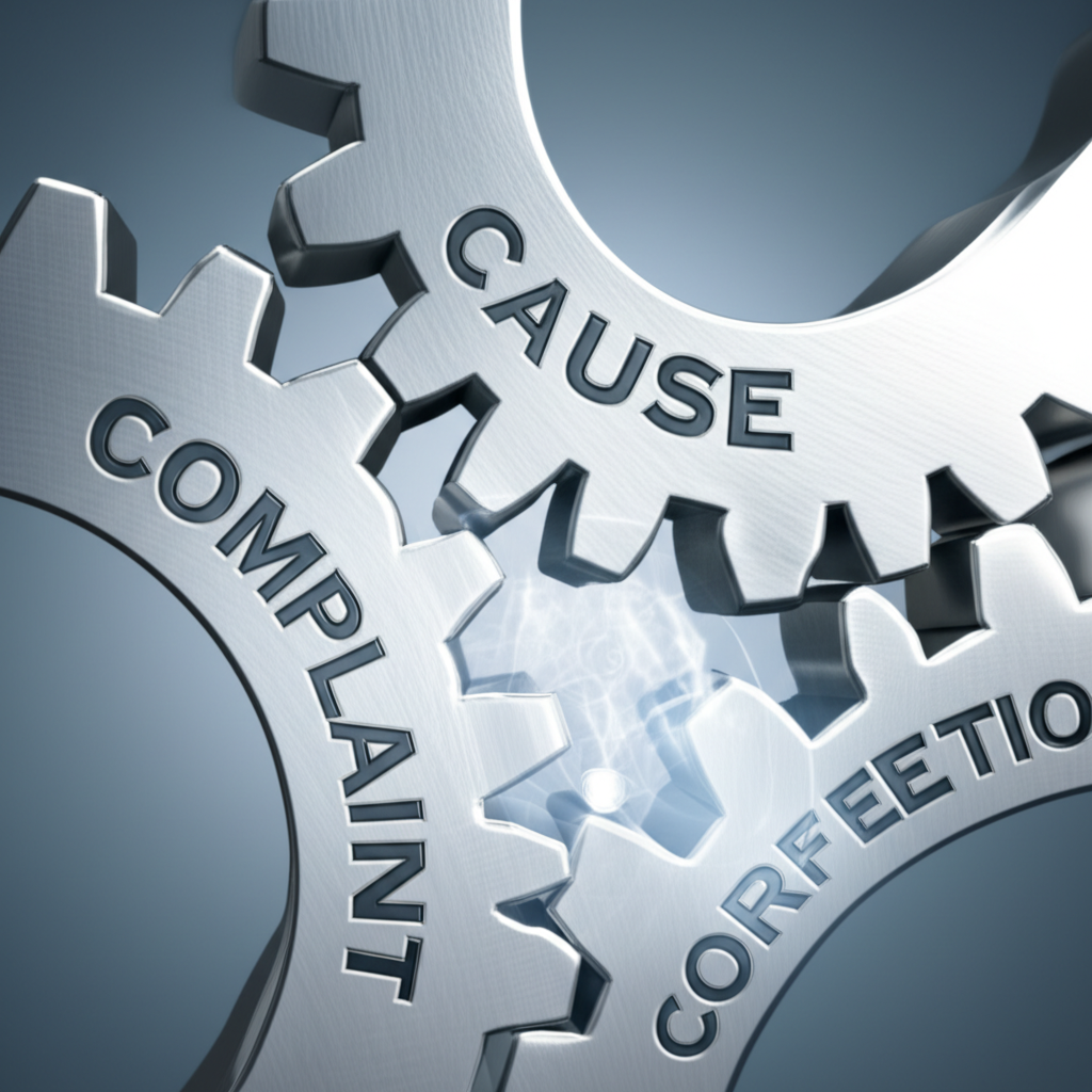 conceptual image of interlocking gears representing a systematic troubleshooting process