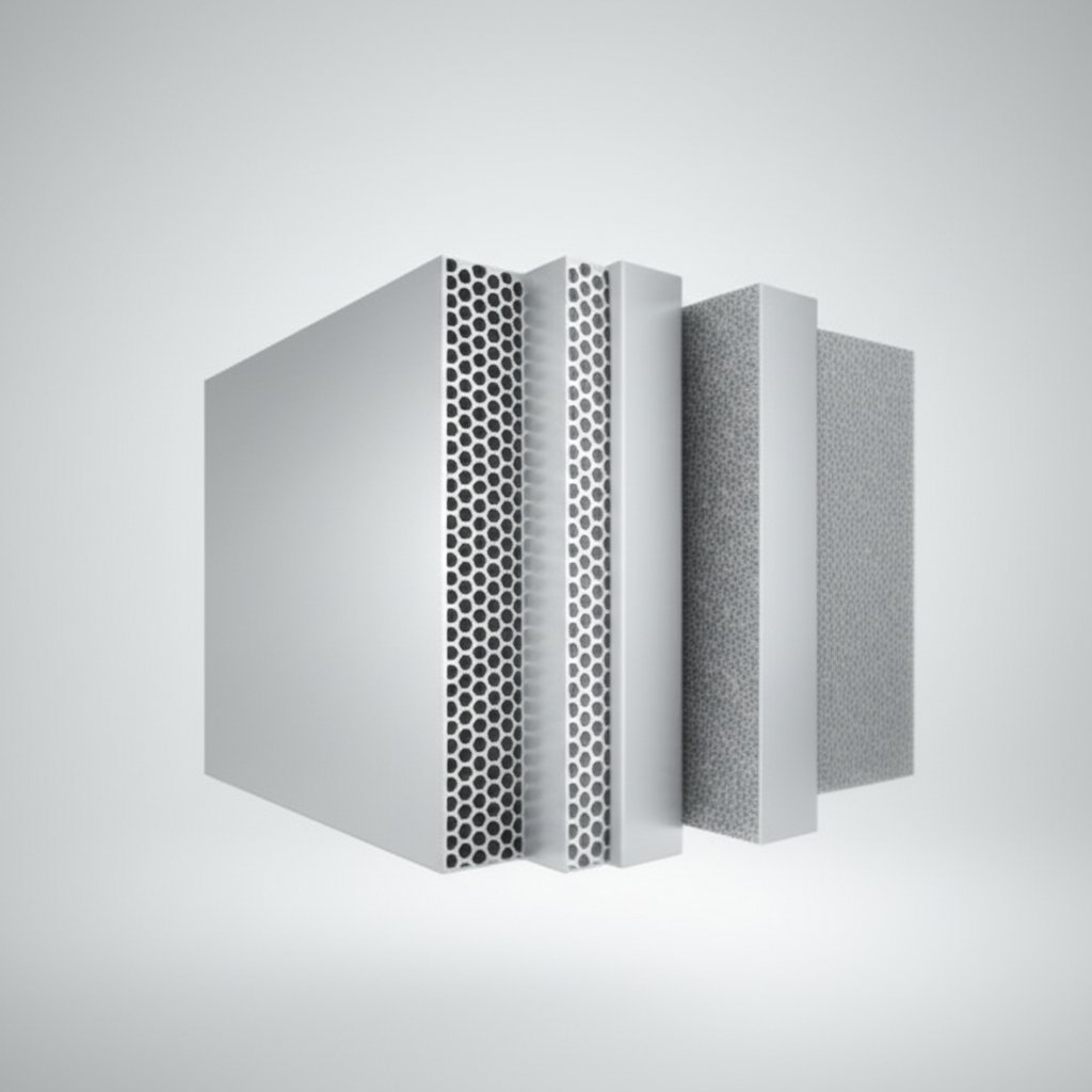 visual comparison of aluminum composite panel core types for fire performance