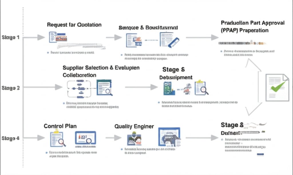 supplier process roadmap from project kickoff to ppap approval