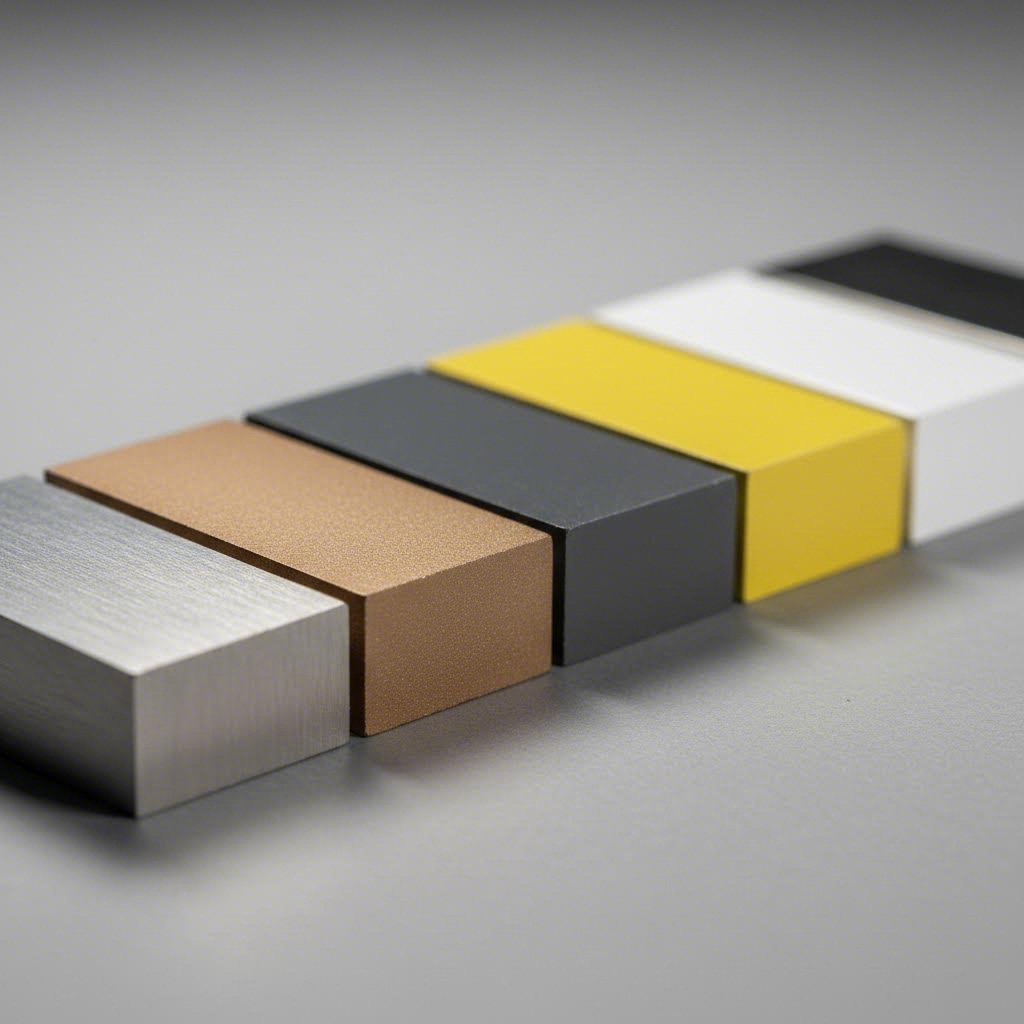 aluminum profiles with various surface treatments from anodizing to powder coating