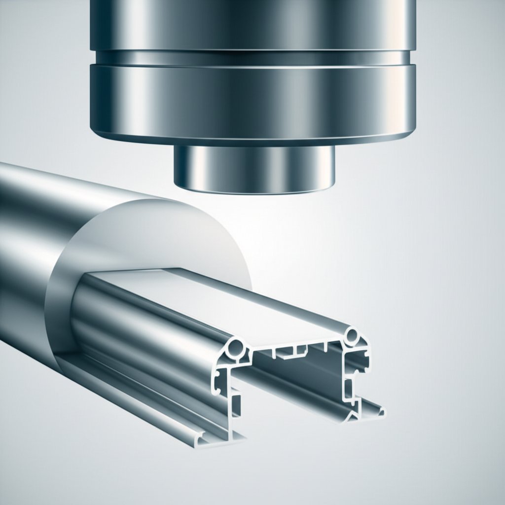 the aluminum extrusion process transforming a billet into a custom profile