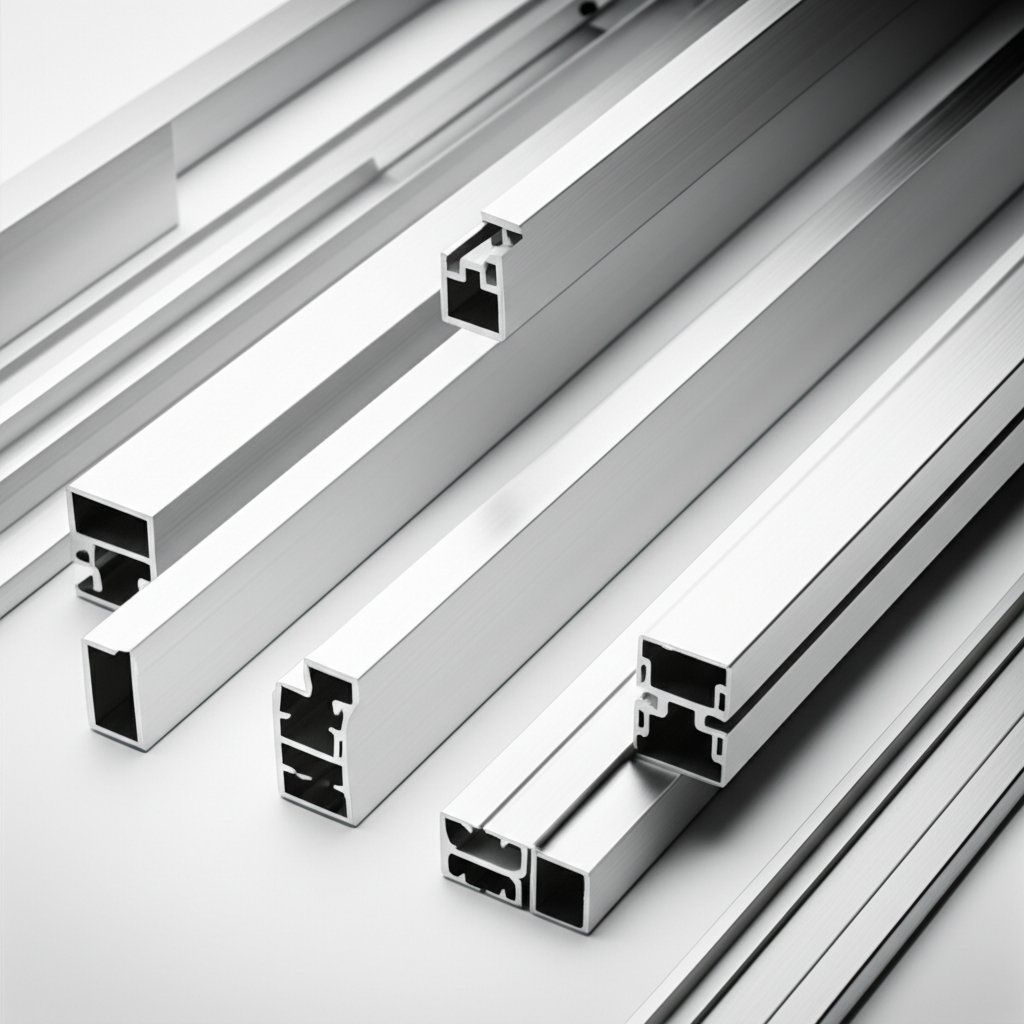 various aluminum extrusion profiles demonstrating design versatility and finishing options