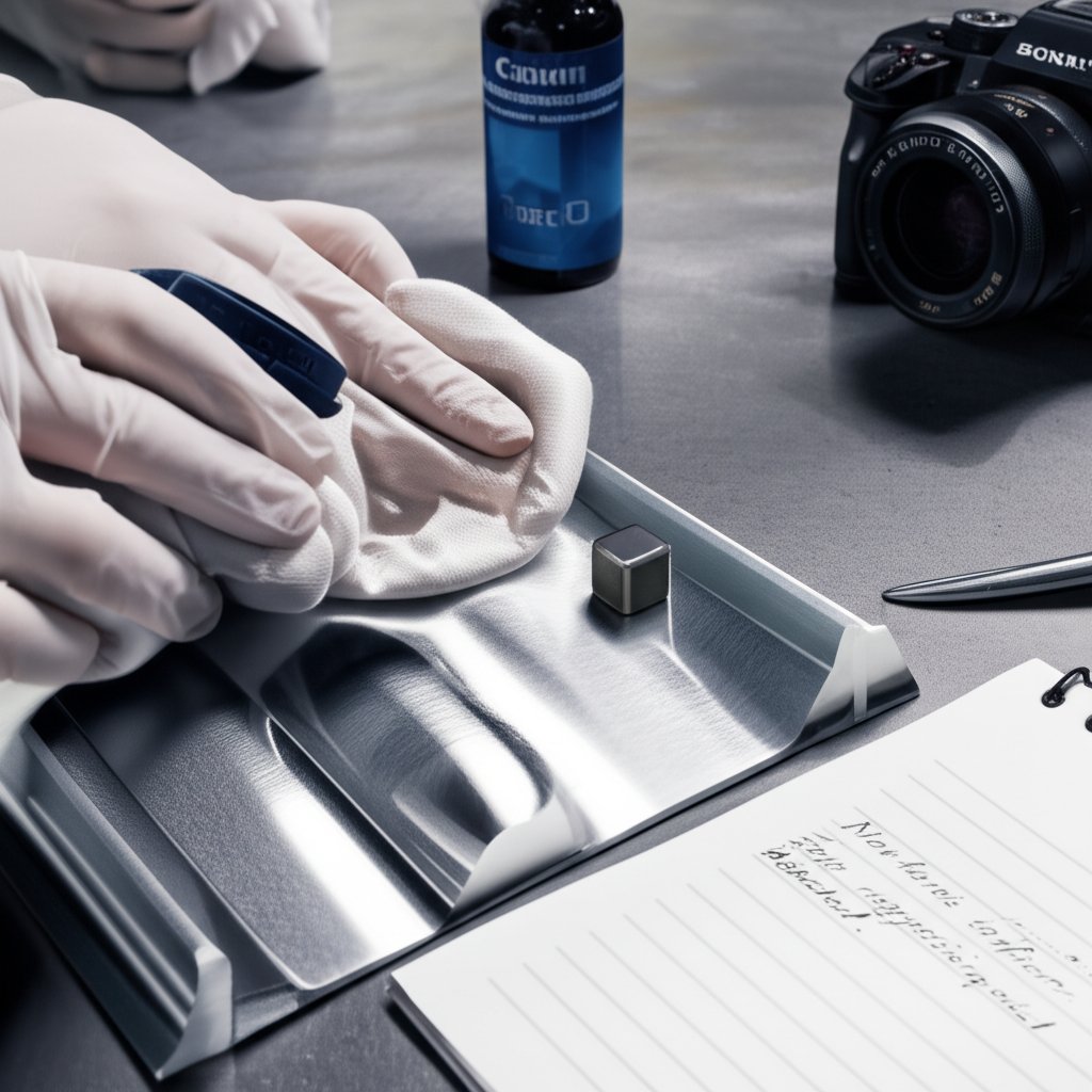 step by step process for testing if a metal is aluminum using a magnet
