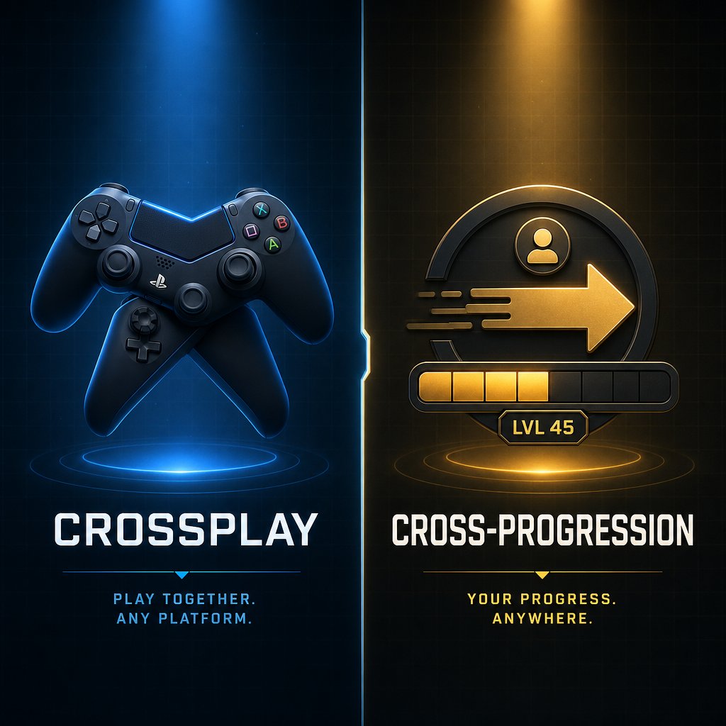 crossplay and cross progression are separate features with different rules in arena breakout