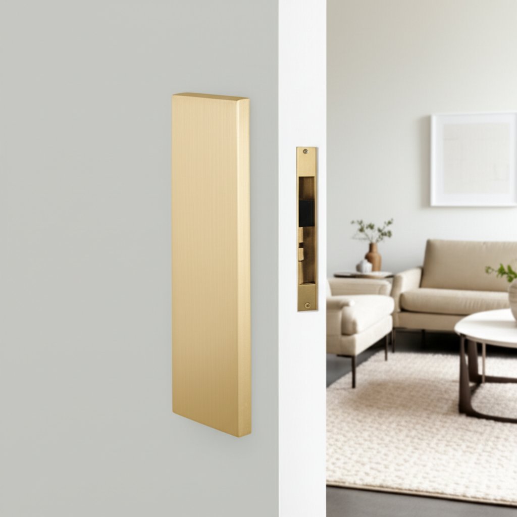 brass pocket door handles are ideal for saving space in tight areas