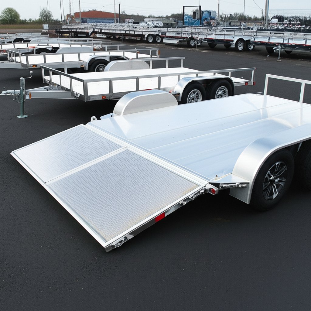 comparison lineup of top aluminium atv trailer models