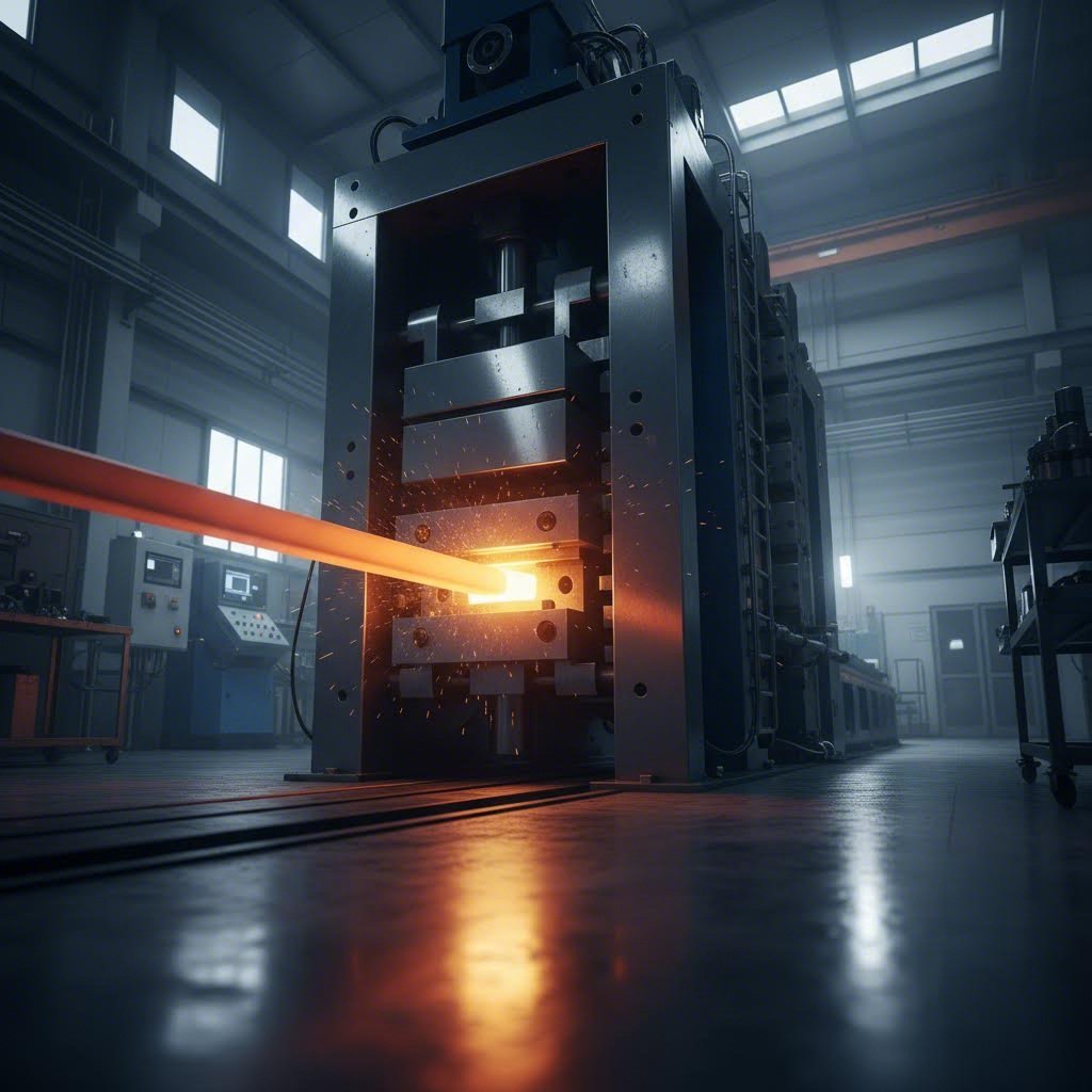 precision aluminum extrusion press forming complex profiles through engineered dies