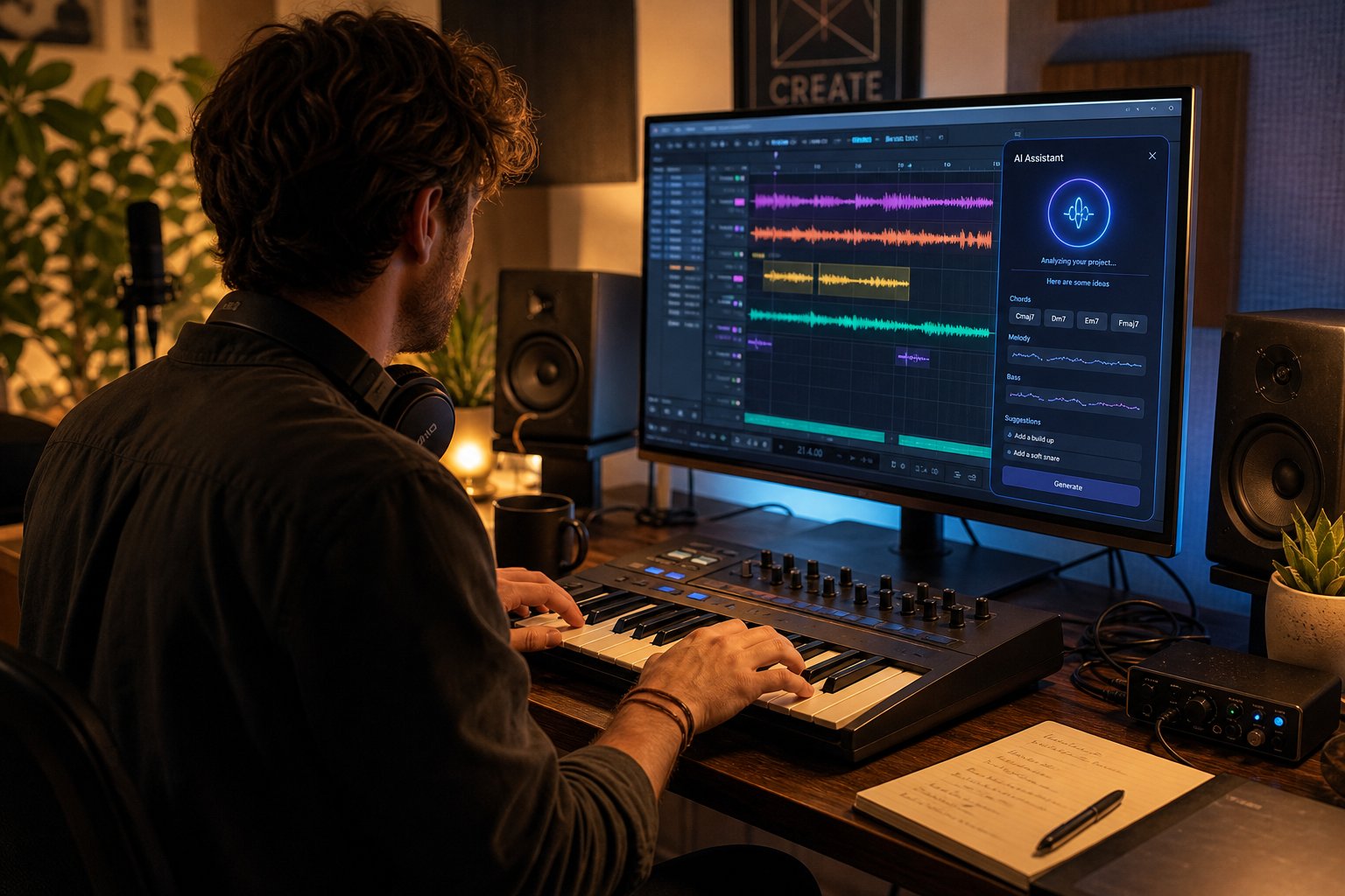 musicians increasingly use ai as a creative partner for generating ideas and accelerating production workflows
