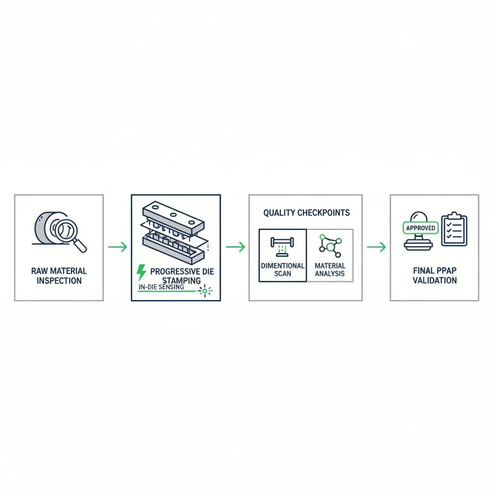 Key quality checkpoints in the automotive stamping workflow