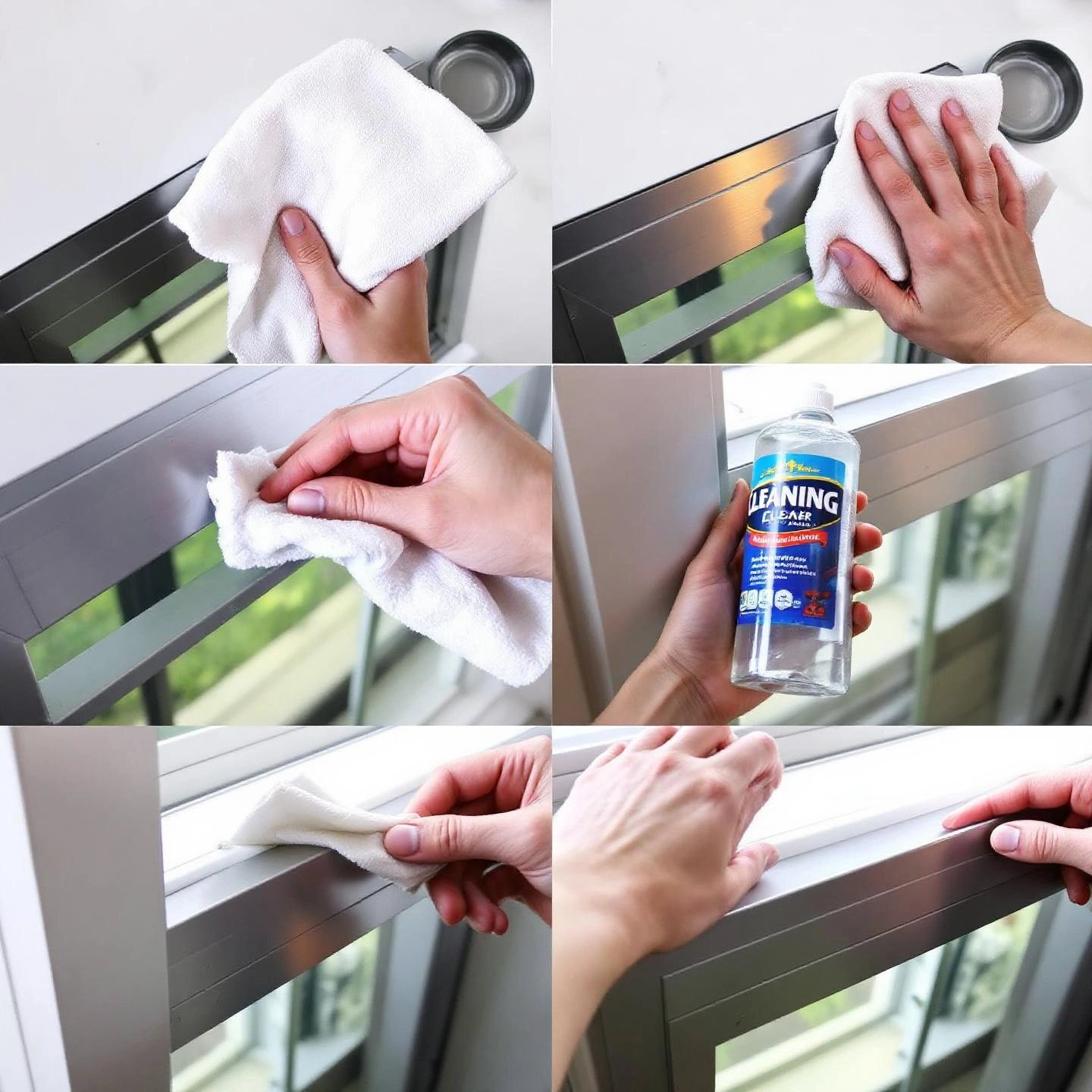 proper steps for safely cleaning aluminum surfaces