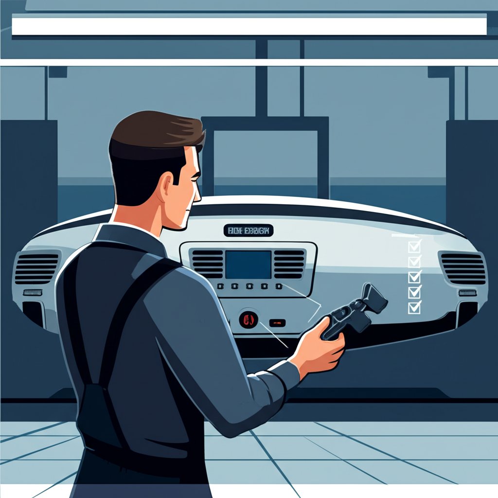 mechanic verifying car part fitment using a vin and checklist for compatibility