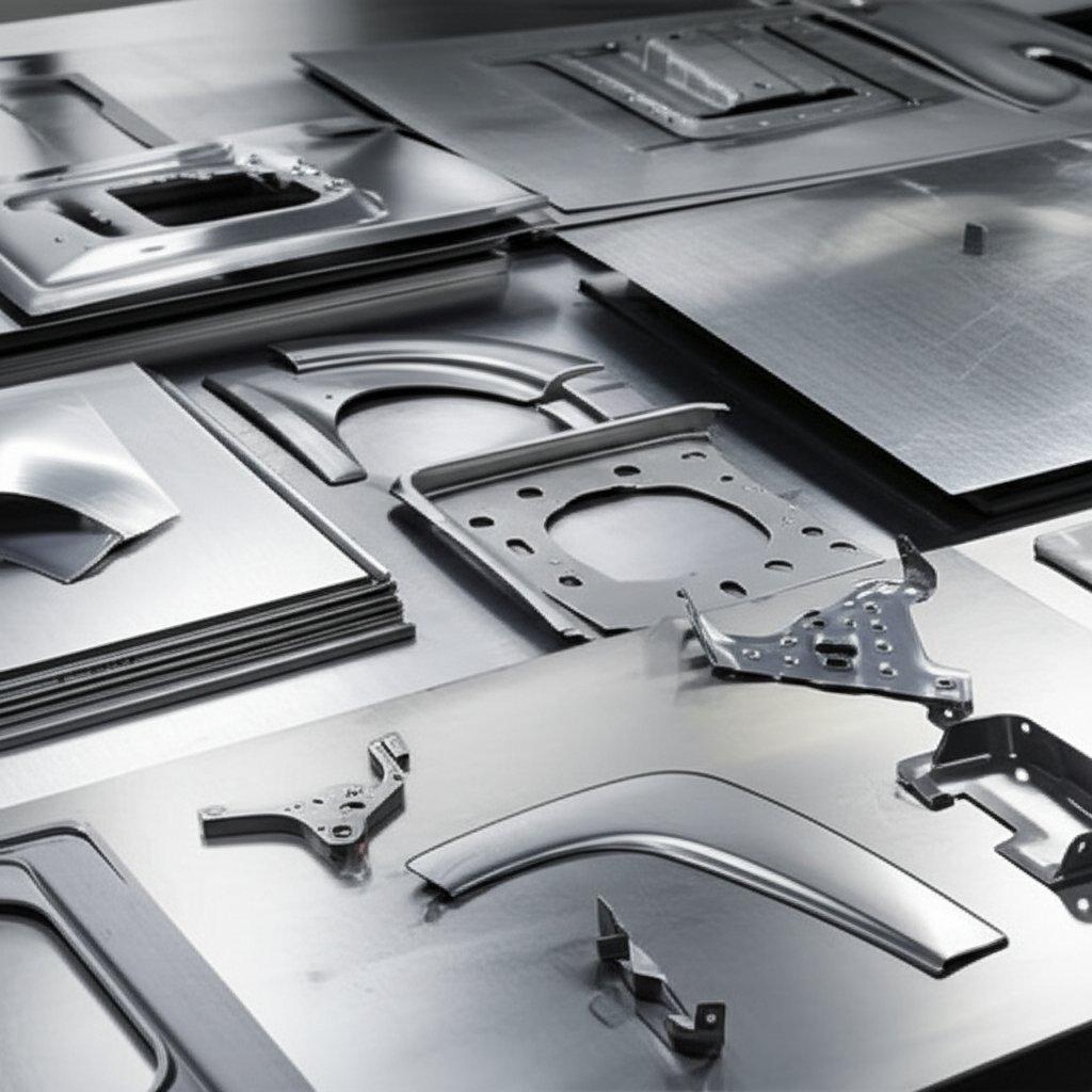 different materials and stamped parts used in automotive manufacturing