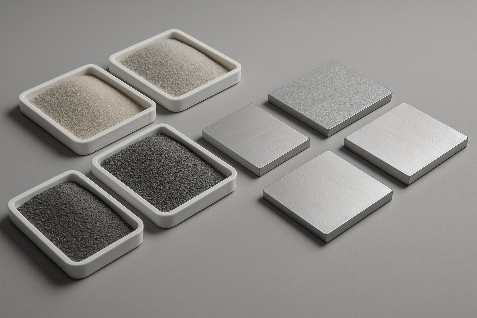 common blast media for aluminum surface finishing