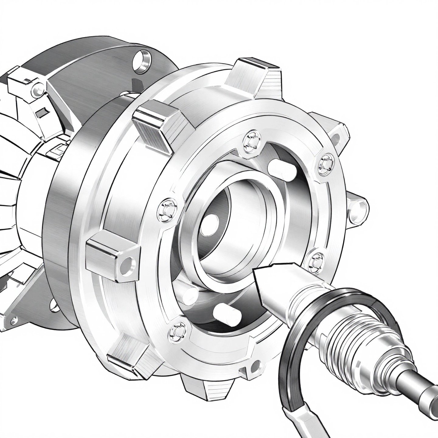 properly pressing a wheel bearing into a hub using the correct adapter for a perfect fit
