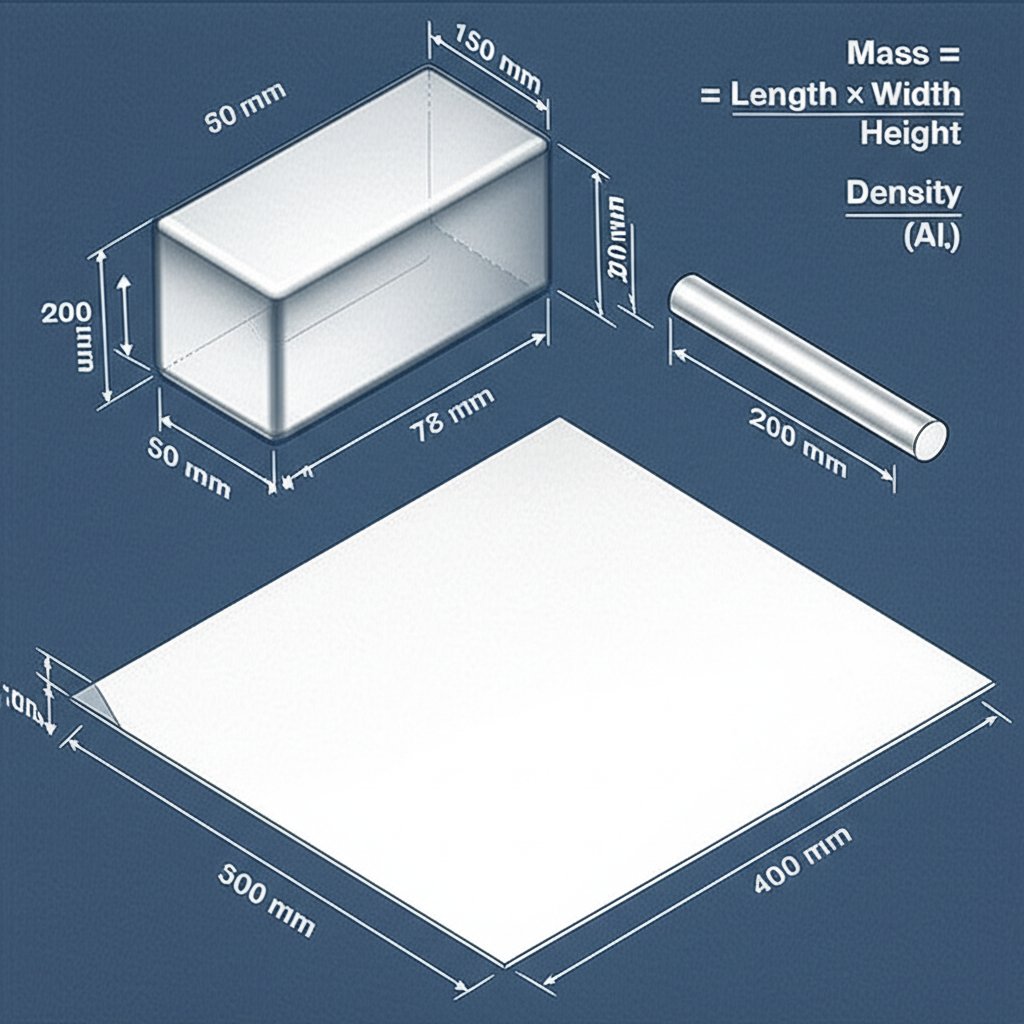 calculation examples for aluminum block rod and sheet weight