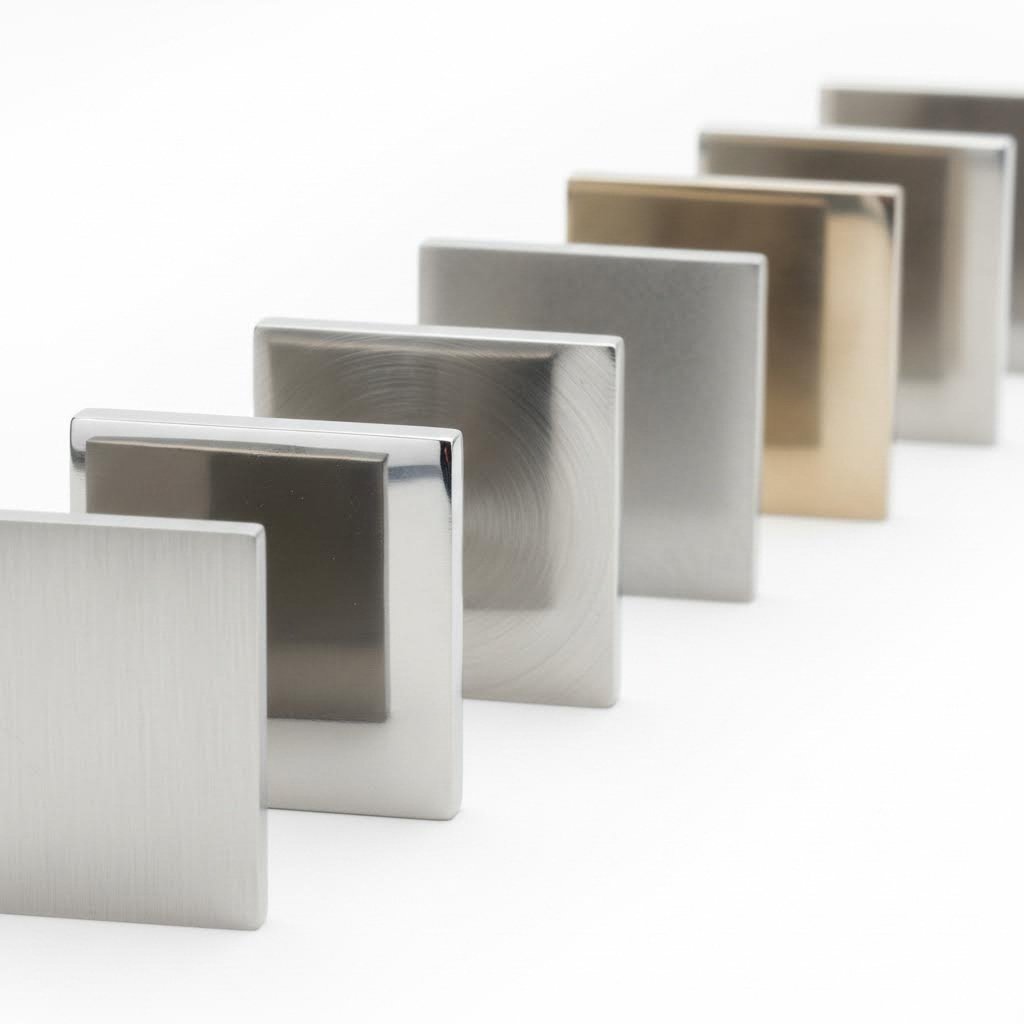 different stainless steel grades display subtle variations in finish and properties