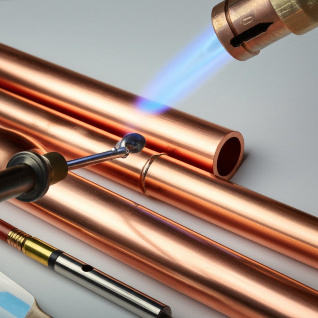 common copper pipe joining methods soldering compression and press fittings
