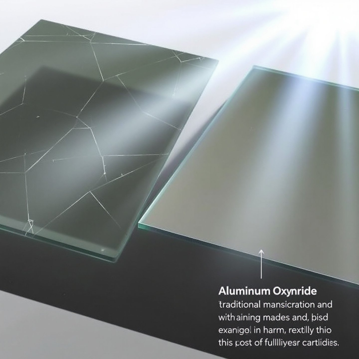 comparison of aluminium oxynitride and traditional armors