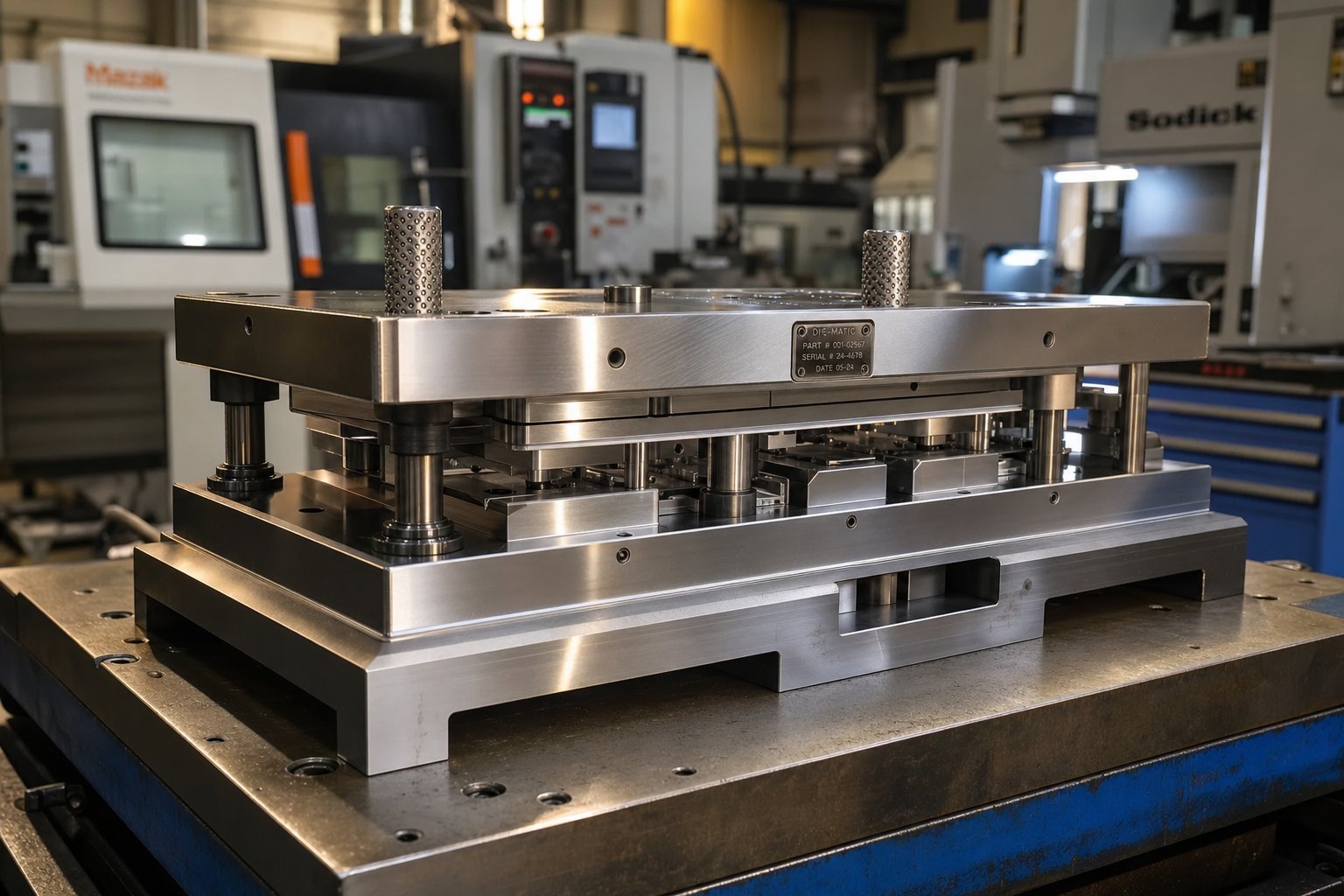 precision stamping die set ready for production showcasing the hardened tool steel surfaces and engineering accuracy that define professional die making
