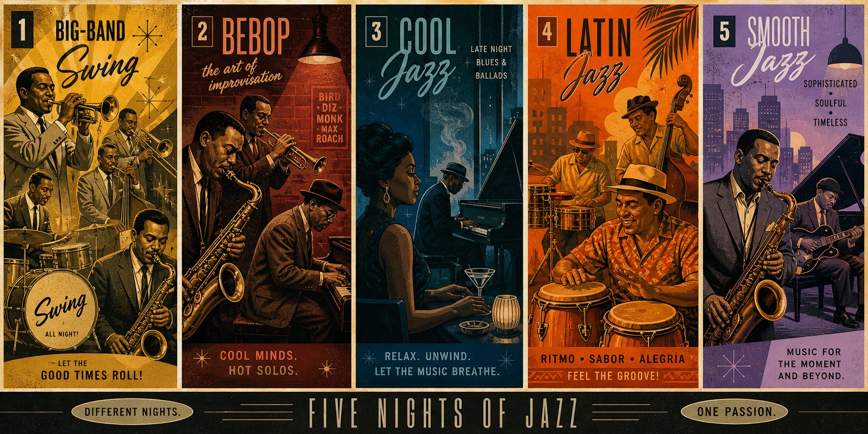 each jazz subgenre carries its own rhythmic dna instrumentation and emotional character for ai to interpret