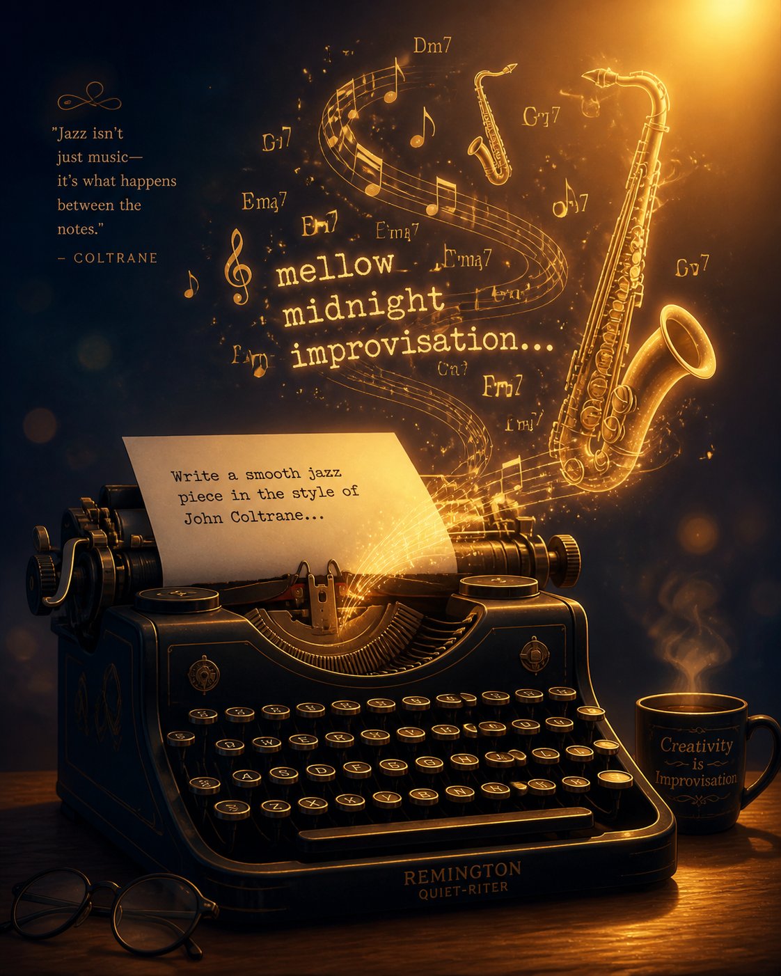 precise prompt writing transforms vague requests into authentic jazz compositions with genuine character