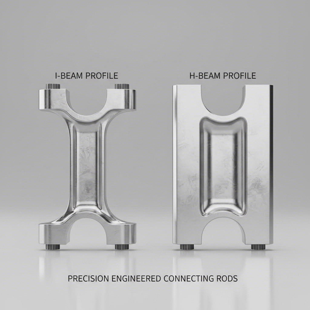 i beam and h beam connecting rod profiles offer distinct performance characteristics