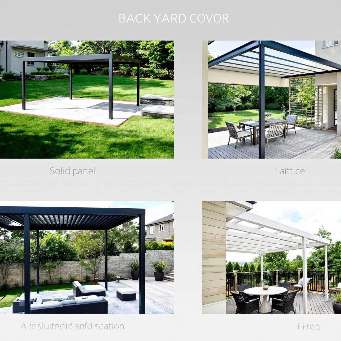 popular aluminum patio cover styles for different outdoor needs