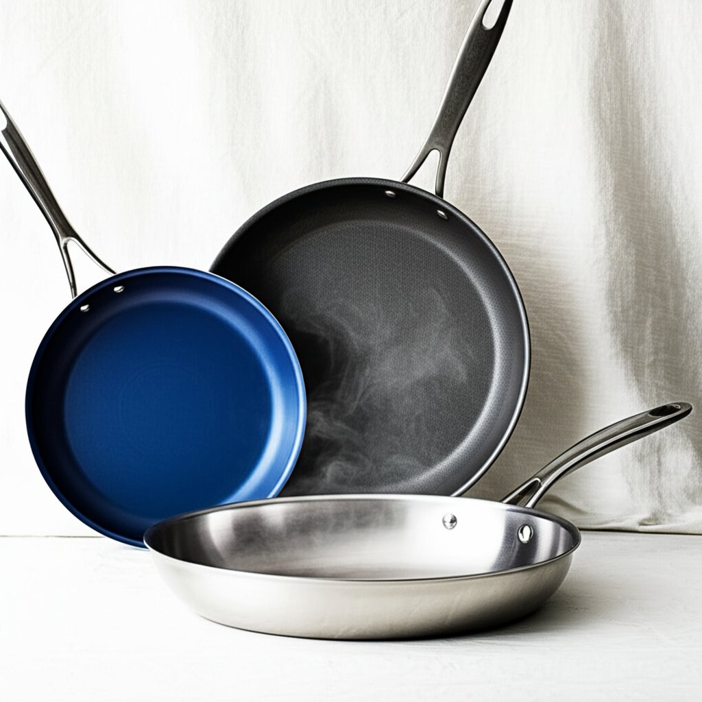 comparison of anodized aluminum cast aluminum and stainless steel pans