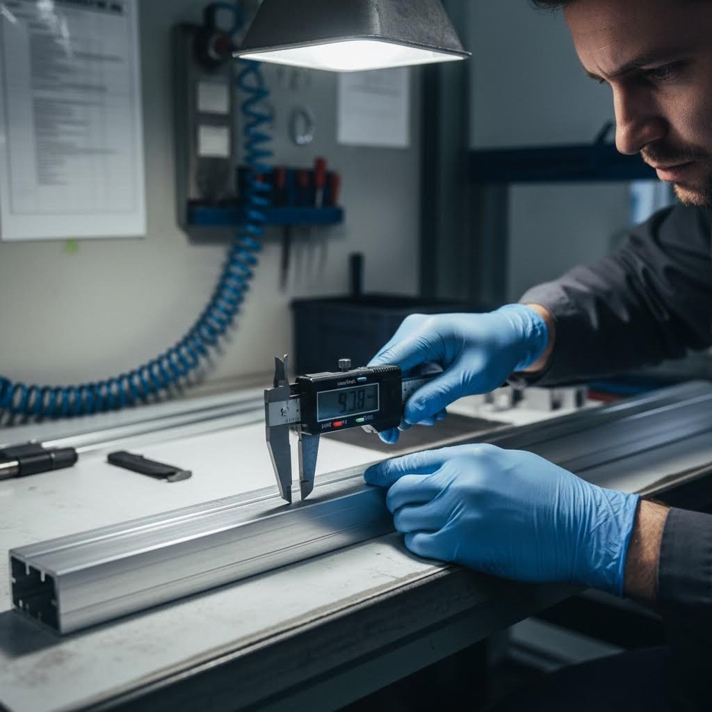 precision quality inspection ensures aluminum profiles meet exact specifications