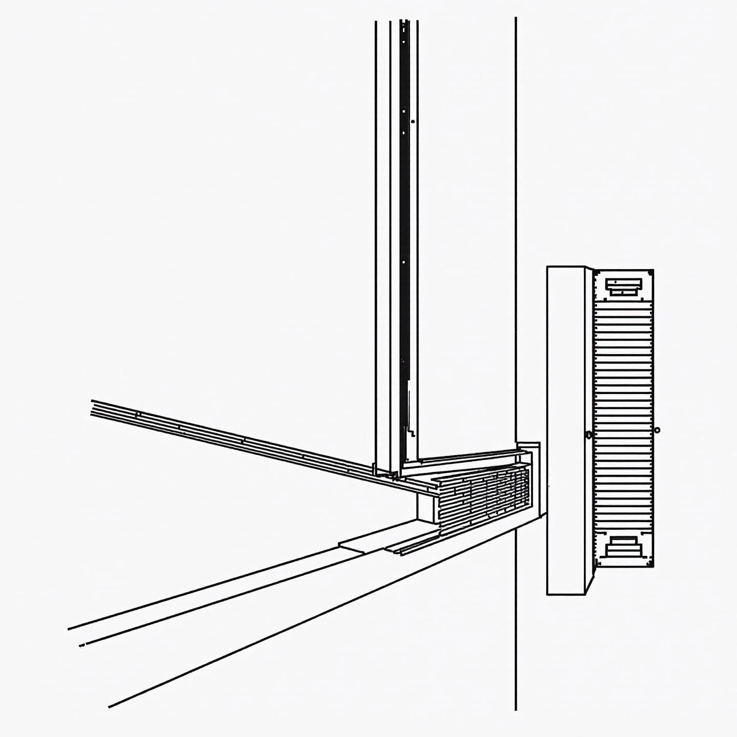 diagram showing the key components of a window trickle vent