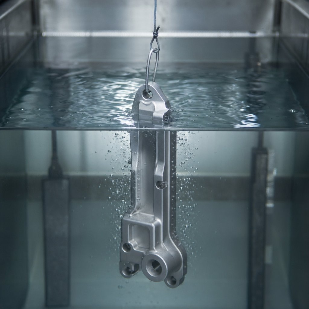 aluminum anodizing bath setup with stable immersion and secure electrical contact