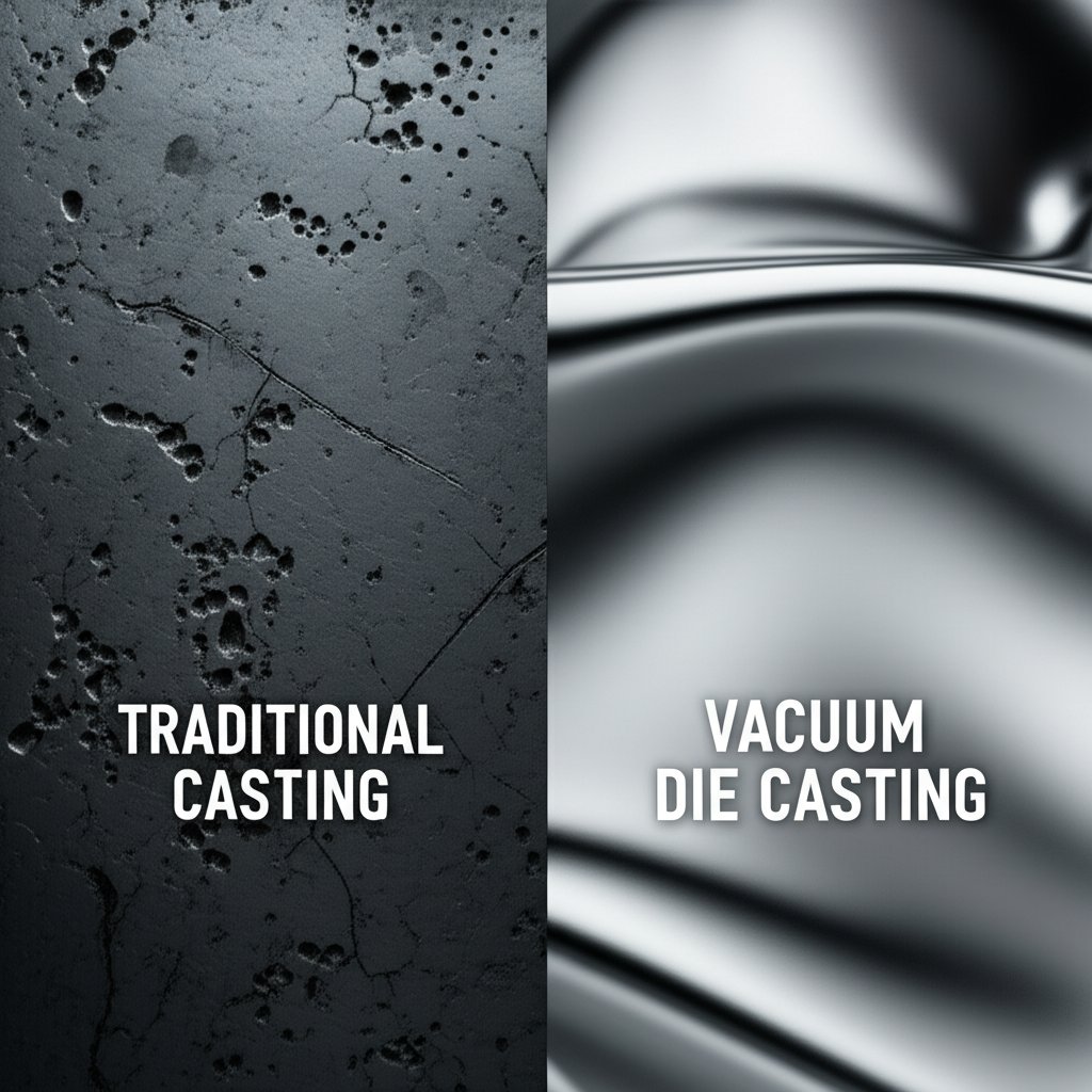 visual comparison of material density between traditional and vacuum die casting