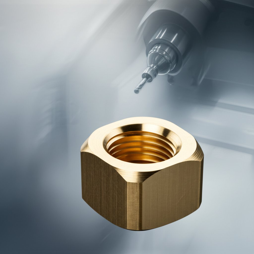 custom machined brass fitting produced with high precision cnc technology