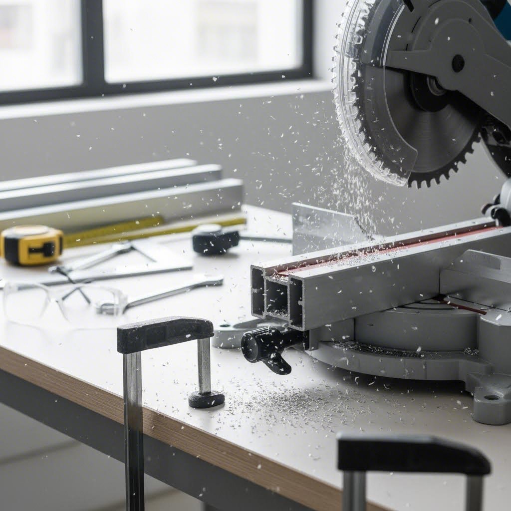proper cutting technique with appropriate tools ensures clean precise aluminum extrusion joints