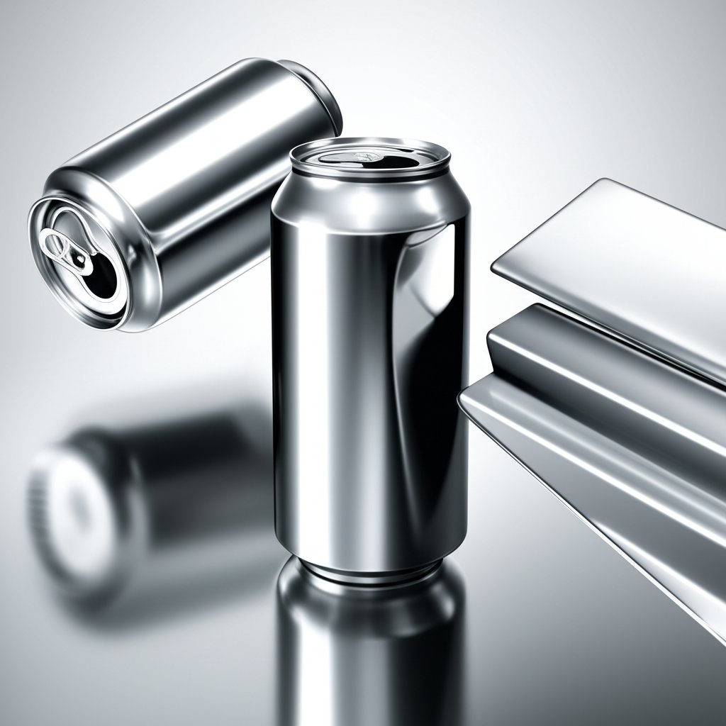 aluminum showcases its versatile metallic properties in everyday and industrial applications