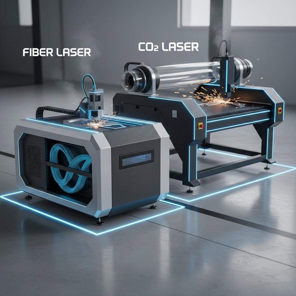 fiber laser and co2 laser systems comparison for metal cutting applications